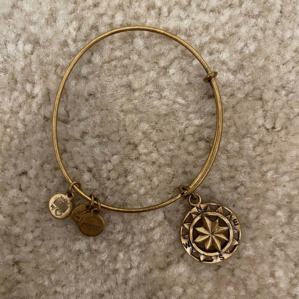 Alex and Ani Compass Rose Gold Bracelet